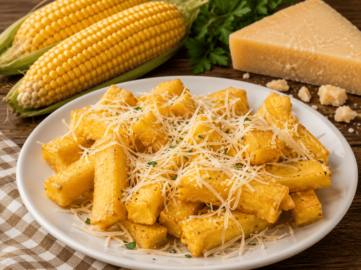 Polenta frita crocante feita na panela de pressão