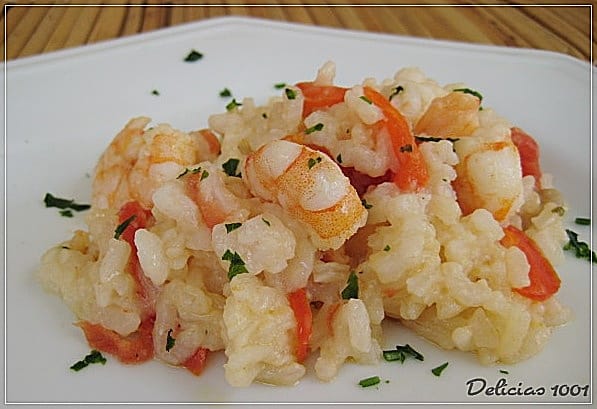 Risotto de Camarão ao Leite de Coco