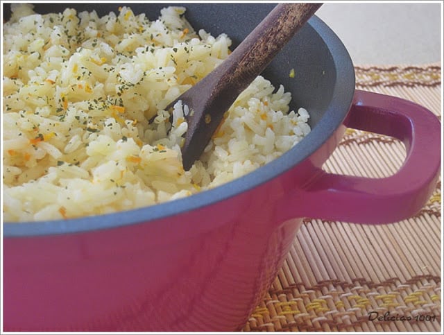 Arroz com cenoura