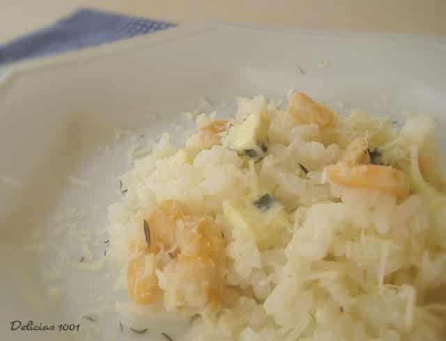 Risoto de Camarão e Gorgonzola