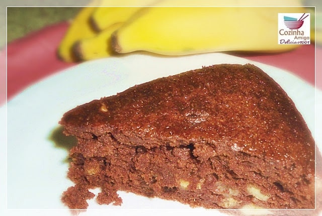 Brownie de Cacau e Banana