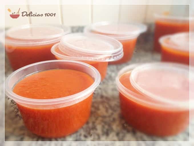 Molho de tomates prático para congelar